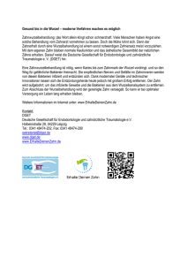 Gesund bis in die Wurzel - Deutsche Gesellschaft für Endodontologie