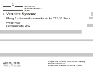 Übung 3 – Netzwerkkommunikation im TCP/IP Stack