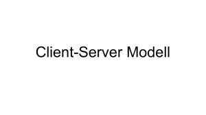 Client-Server Modell