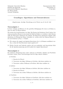 Ubungsblatt 12 - Lehrstuhl für Effiziente Algorithmen