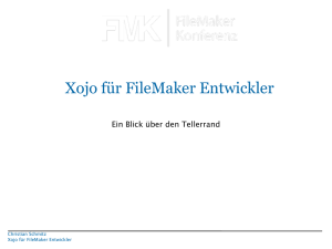 Xojo für FileMaker Entwickler