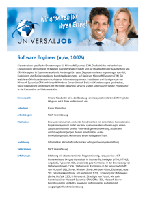 Software Engineer (m/w, 100%) - Universal-Job