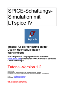 Vorlesungsmanuskript für die LTspice-Simulation