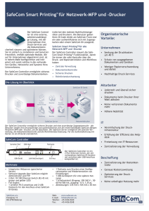SafeCom Smart Printing™ für Netzwerk-MFP und