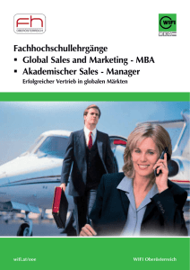 Global Sales and Marketing - MBA
