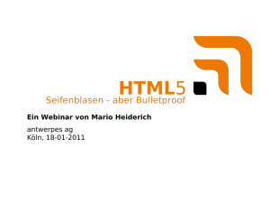 Webinar HTML5 Security