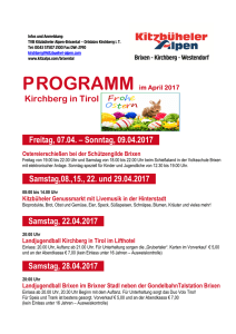 programm - Kitzbüheler Alpen