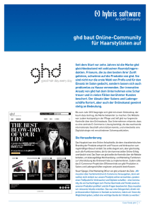 ghd baut Online-Community für Haarstylisten auf