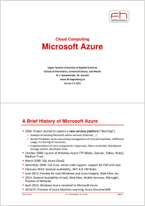 Microsoft Azure - elearning.fh