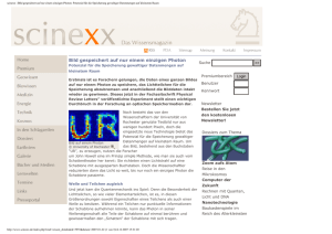 scinexx | Bild gespeichert auf nur einem einzigen Photon: Potenzial
