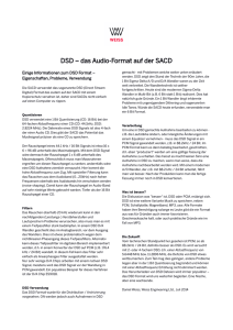 DSD – das Audio-Format auf der SACD