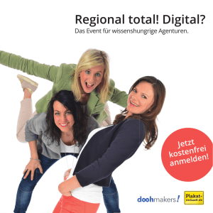 Regional total! Digital? - Plakat
