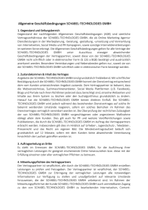 Allgemeine Geschäftsbedingungen im PDF - Schabel