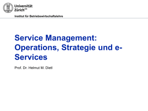 Service Management: Operations, Strategie und e