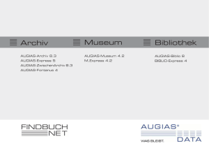 Archiv Museum Bibliothek - AUGIAS-Data