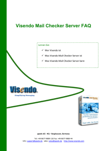 Visendo Mail Checker Server FAQ
