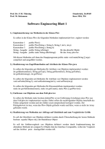 Software Engineering Blatt 1