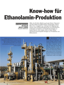 Know-how für Ethanolamin-Produktion