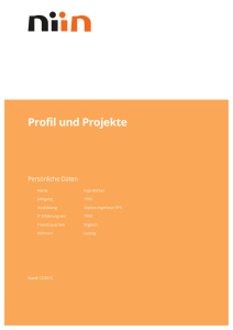 Profil und Projekte