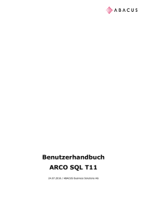 ARCO SQL T11 - Handbuch D - ABACUS Business Solutions AG