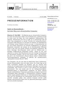 presseinformation - Nanosystems Initiative Munich