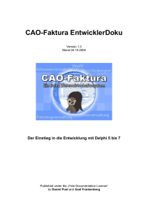 CAO Entwickler Doku - ACP Computer Aschersleben