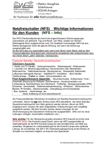 Netzfreischalter - Bio Elektro Wettach