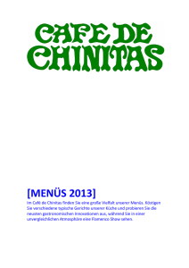 menüs 2013 - Café de Chinitas