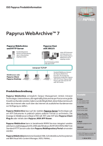 Papyrus WebArchive™ 7