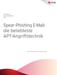 Spear-Phishing E-Mail: die beliebteste APT