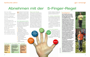 Abnehmen mit der 5-Finger-Regel