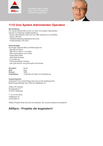 1112 Unix System Administrator Operation ASSpro
