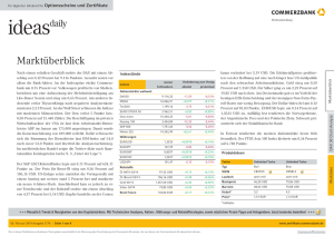 Commerzbank ideas daily - Zertifikate Commerzbank