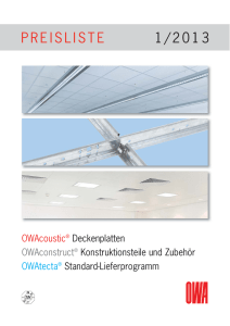 preisliste 1/2013 - Odenwald Faserplattenwerk GmbH