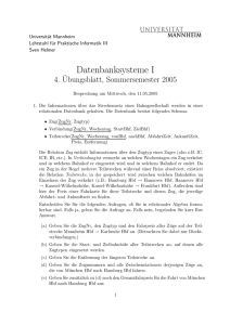 Übungsblatt 4 - Universität Mannheim
