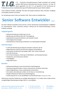 Senior Software Entwickler