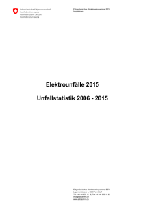 Unfallstatistik 2006-2015 / Jahresbericht 2015 - ESTI