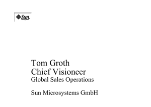 Global Sales Operations Sun Microsystems GmbH