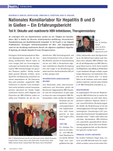 Nationales Konsiliarlabor für Hepatitis B und D in Gießen – Ein