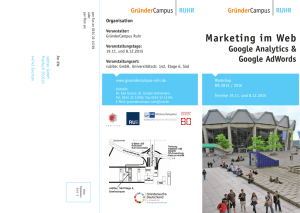 Marketing im Web - GründerCampus Ruhr
