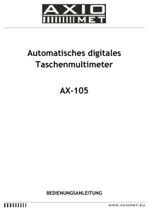 Automatisches digitales Taschenmultimeter AX-105