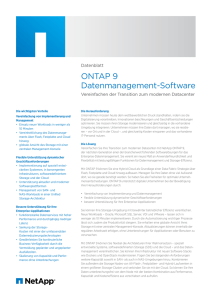ONTAP 9 Datenmanagement