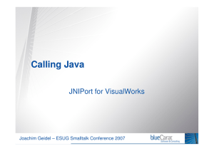 Calling Java ESUG 2007