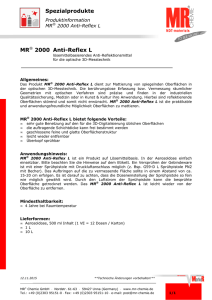Spezialprodukte MR 2000 Anti-Reflex L