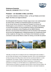 Potsdam – ein Gemälde in Blau und Grün