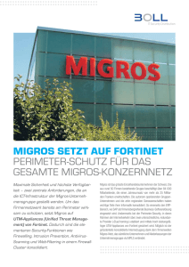 Migros setzt auf Fortinet (PDF 1 MB)
