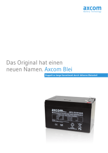 Das Original hat einen neuen Namen. Axcom Blei