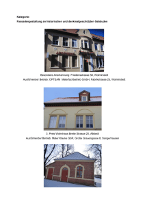 Kategorie: Fassadengestaltung an historischen und
