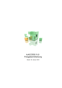 tcACCESS - Freigabemitteilung - BOS Software Service und Vertrieb