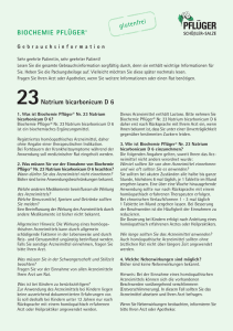23Natrium bicarbonicum D 6 BIOCHEMIE PFLÜGER®